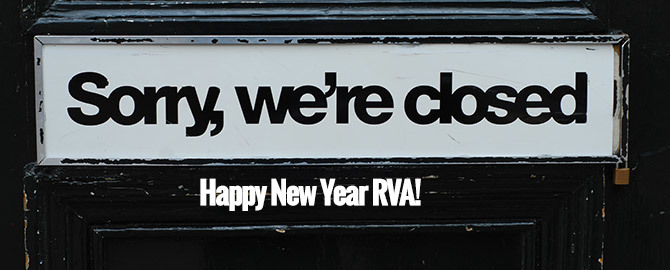 Closed New Years Day 2015 - Thursday January 1st