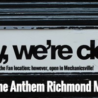 Open in Mechanicsville Discount Closed in the Fan - Saturday November 14th