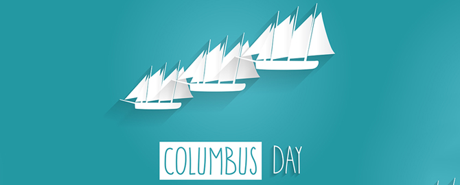 Columbus Day Discount - Monday October 10th