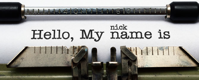 What's Your Nickname Discount - Tuesday April 28th