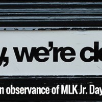 Closed for MLK Jr. Day 2016 - Monday January 18th