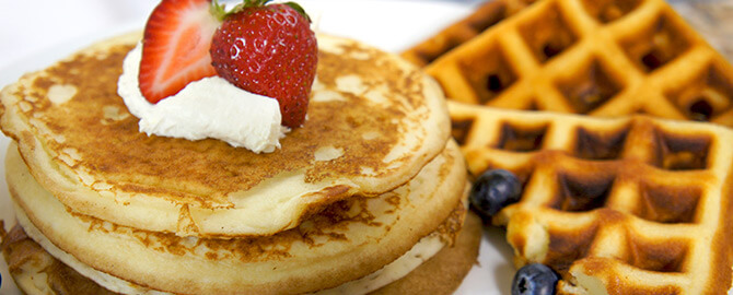 Waffles or Pancakes Discount - Wednesday March 7th